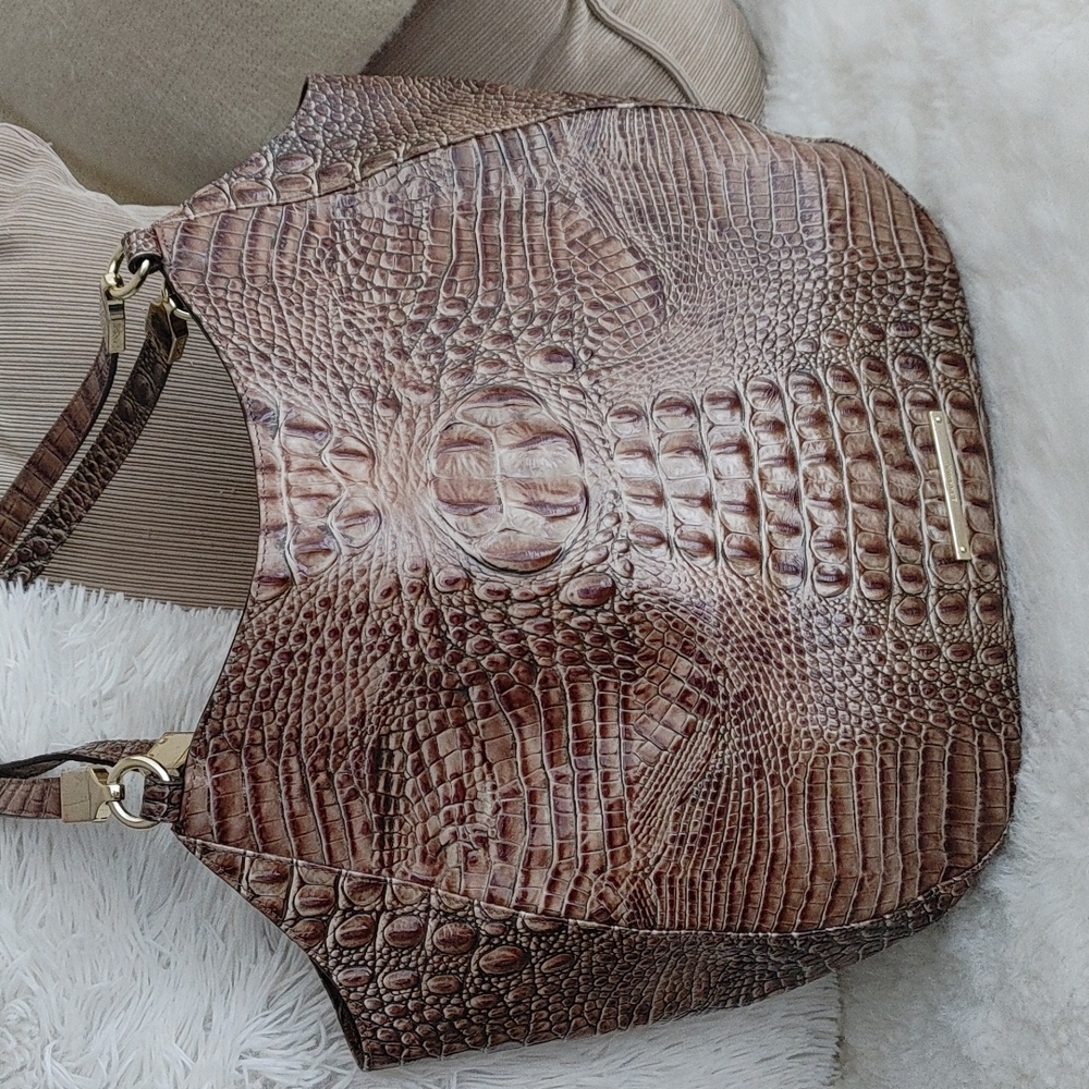 Brahmin Thelma Crock embossed Jumbo tote bag.